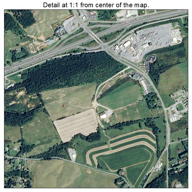 Fort Chiswell, Virginia aerial imagery detail