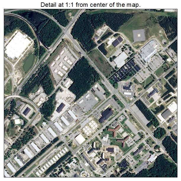 Fort Lee, Virginia aerial imagery detail