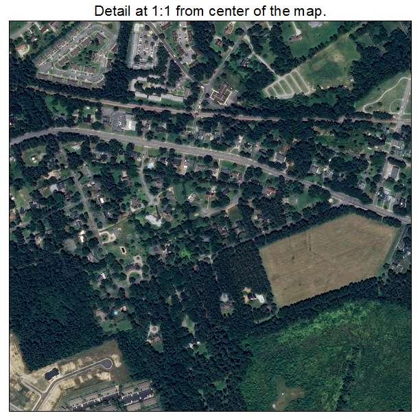Franklin, Virginia aerial imagery detail