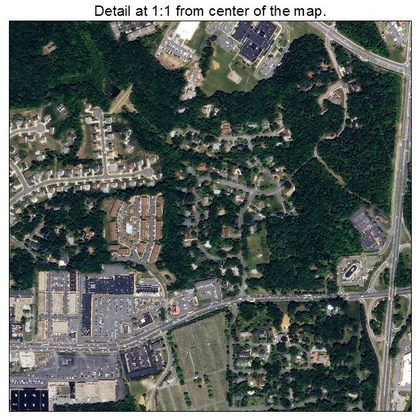 Fredericksburg, Virginia aerial imagery detail