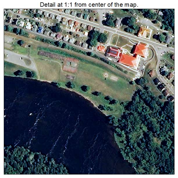 Fries, Virginia aerial imagery detail