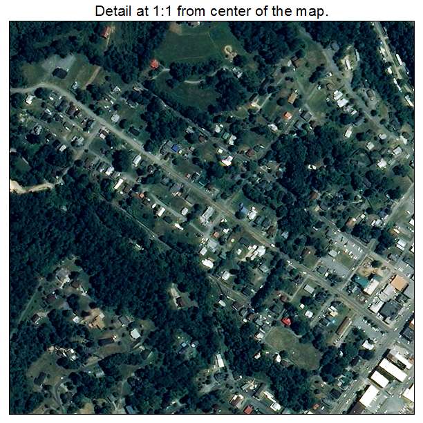 Gate City, Virginia aerial imagery detail