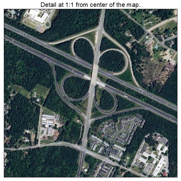 Glen Allen, Virginia aerial imagery detail