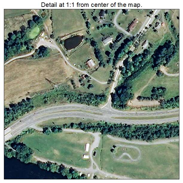 Glen Lyn, Virginia aerial imagery detail