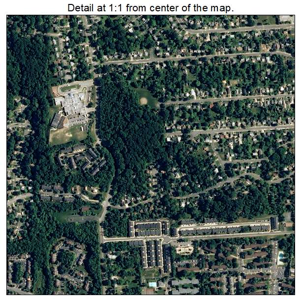 Groveton, Virginia aerial imagery detail