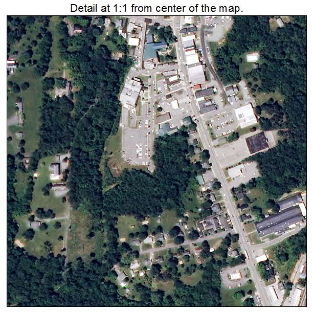 Halifax, Virginia aerial imagery detail