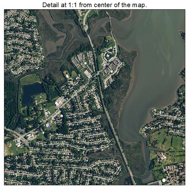 Hampton, Virginia aerial imagery detail