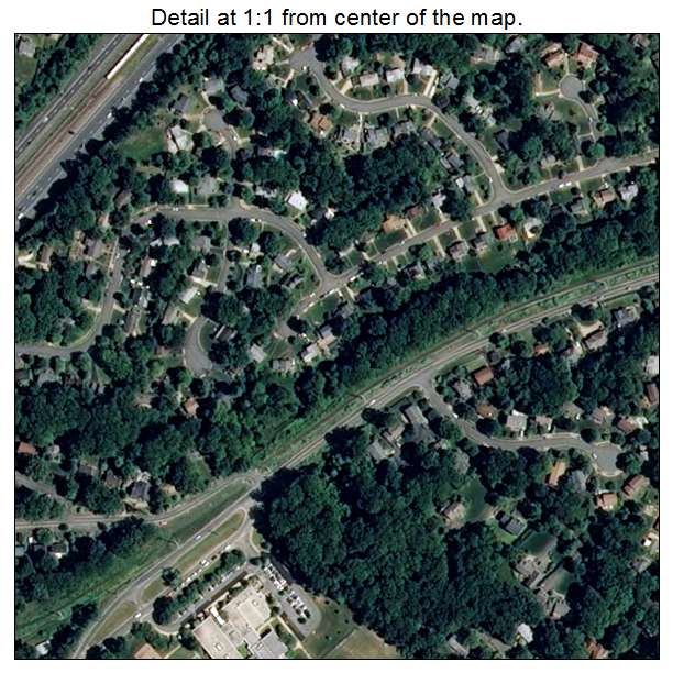 Idylwood, Virginia aerial imagery detail