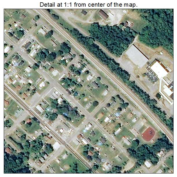 Iron Gate, Virginia aerial imagery detail