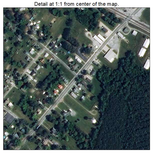 Ivor, Virginia aerial imagery detail