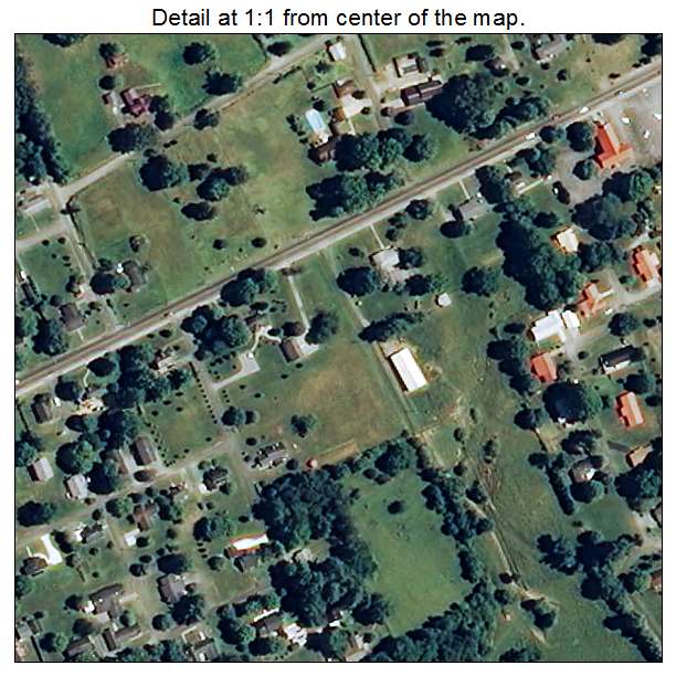 Jonesville, Virginia aerial imagery detail
