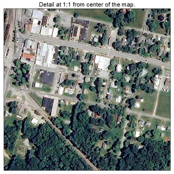 Keysville, Virginia aerial imagery detail
