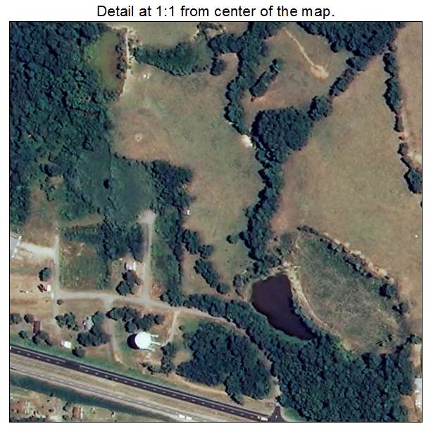 La Crosse, Virginia aerial imagery detail