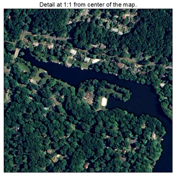 Lake Barcroft, Virginia aerial imagery detail