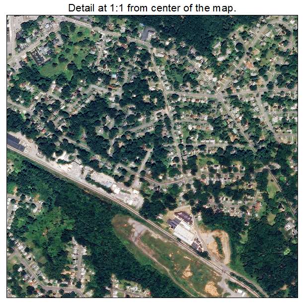 Martinsville, Virginia aerial imagery detail