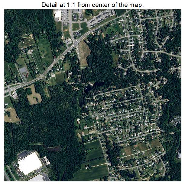 Mechanicsville, Virginia aerial imagery detail