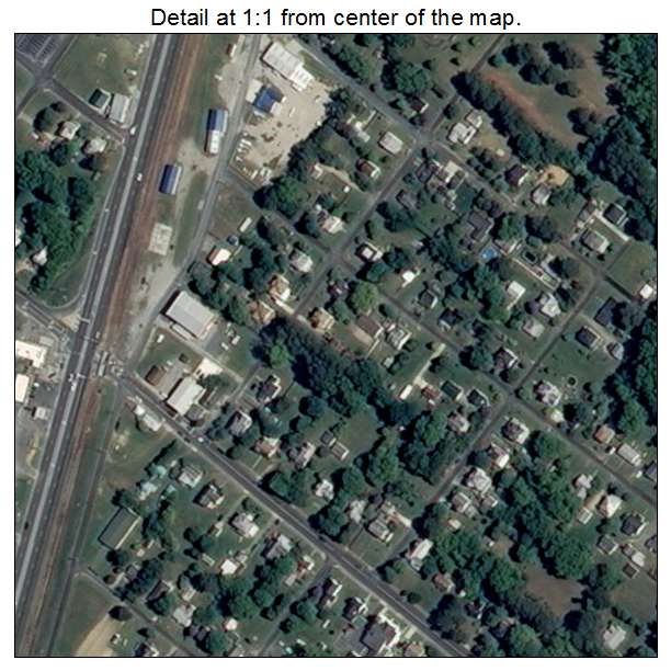 Melfa, Virginia aerial imagery detail