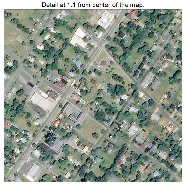 Middletown, Virginia aerial imagery detail