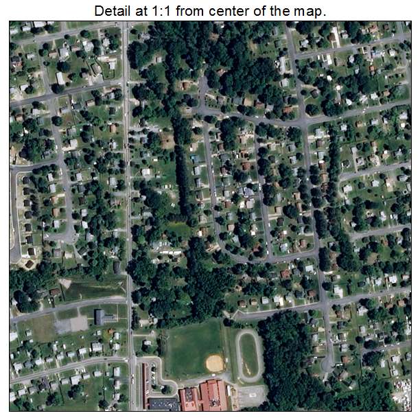 Montrose, Virginia aerial imagery detail