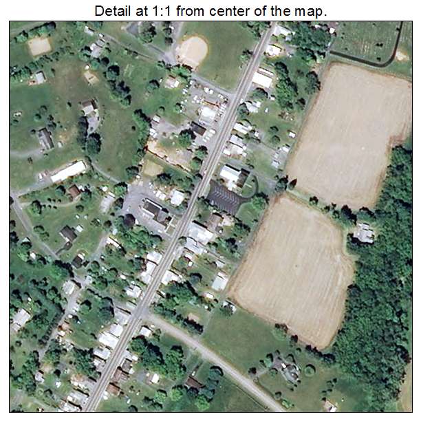Mount Crawford, Virginia aerial imagery detail