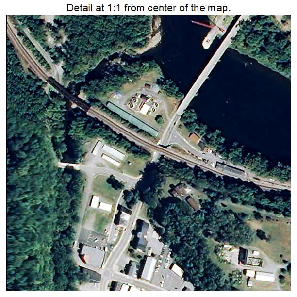 Narrows, Virginia aerial imagery detail