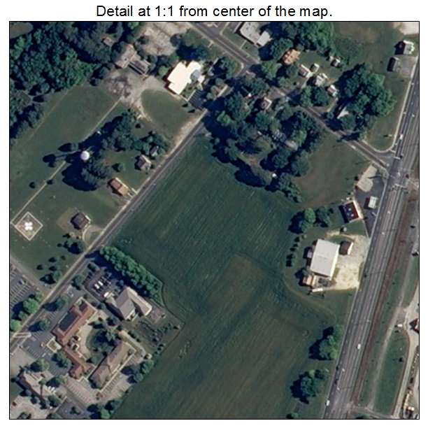 Nassawadox, Virginia aerial imagery detail