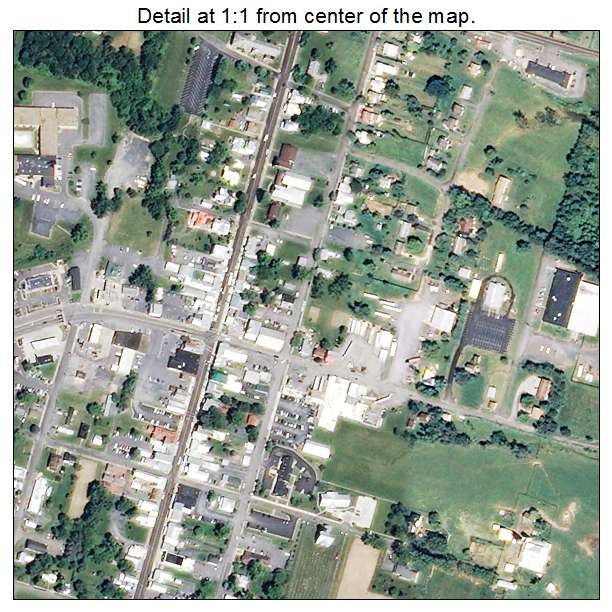 New Market, Virginia aerial imagery detail