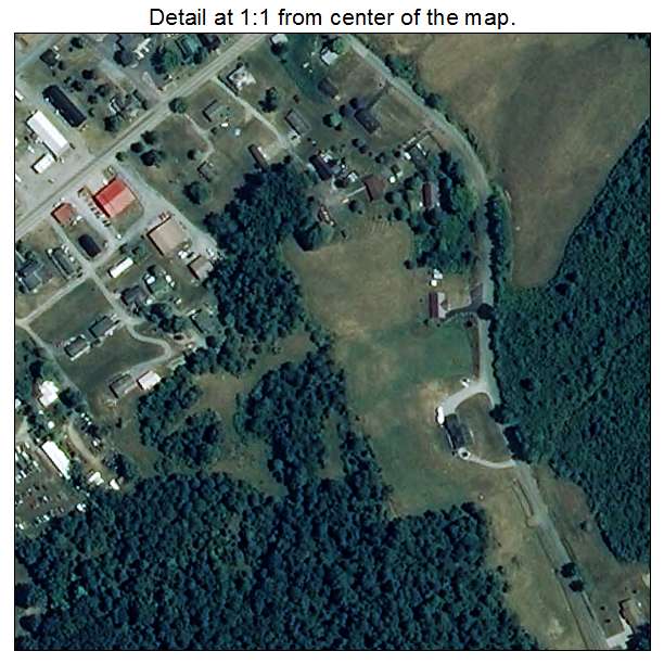 Nickelsville, Virginia aerial imagery detail