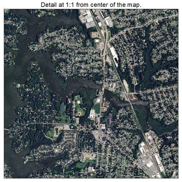 Norfolk, Virginia aerial imagery detail