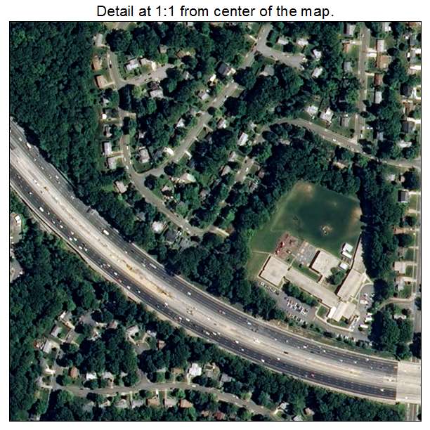 North Springfield, Virginia aerial imagery detail