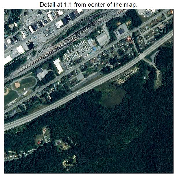 Norton, Virginia aerial imagery detail