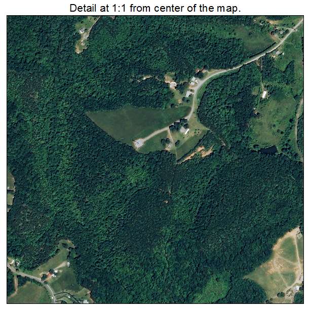 Oak Level, Virginia aerial imagery detail