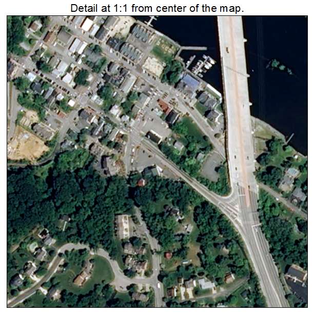 Occoquan, Virginia aerial imagery detail