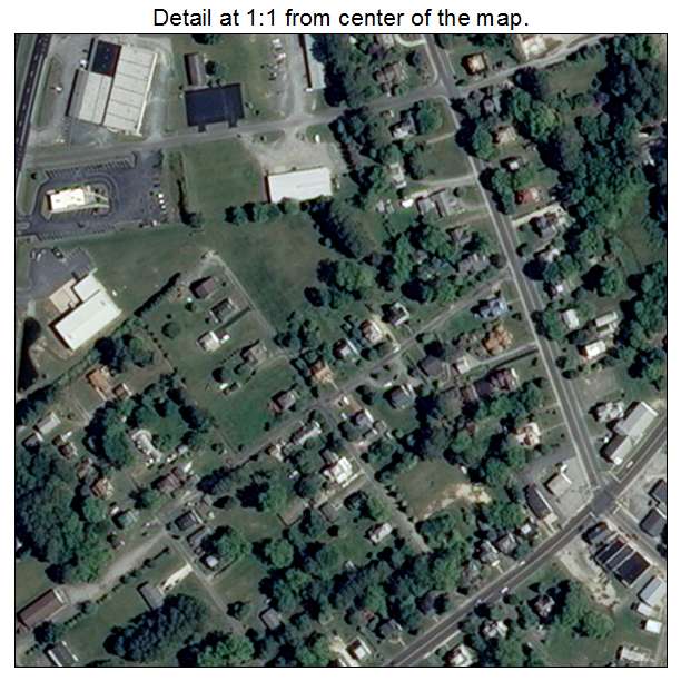 Onley, Virginia aerial imagery detail