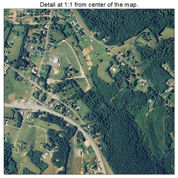 Patrick Springs, Virginia aerial imagery detail