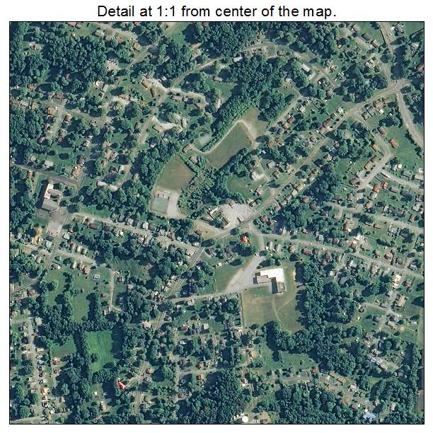 Pulaski, Virginia aerial imagery detail