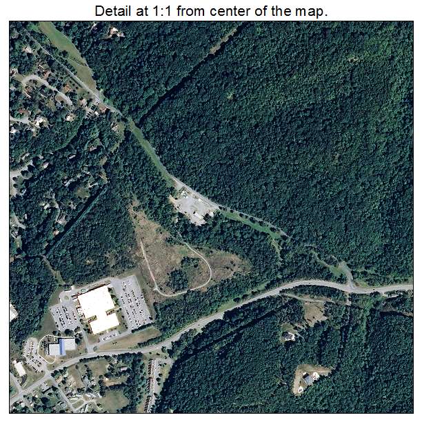 Radford, Virginia aerial imagery detail