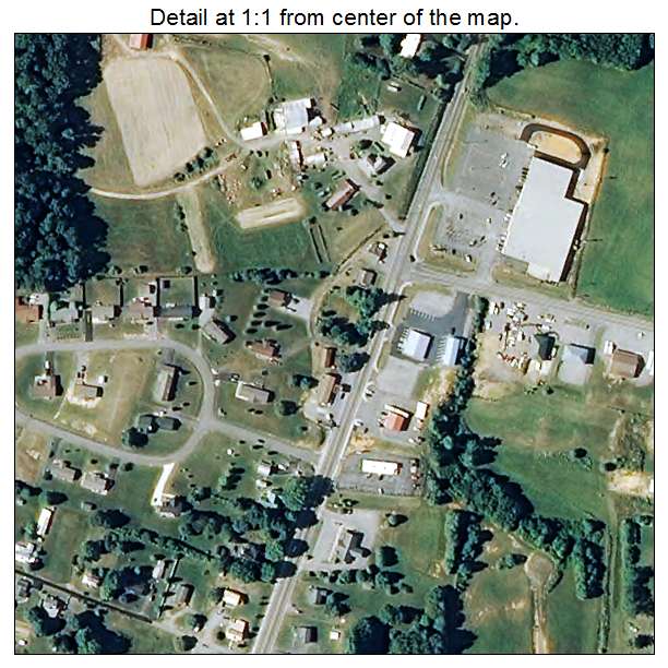 Rural Retreat, Virginia aerial imagery detail
