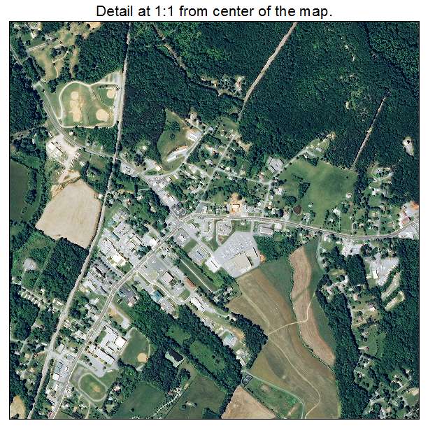 Rustburg, Virginia aerial imagery detail