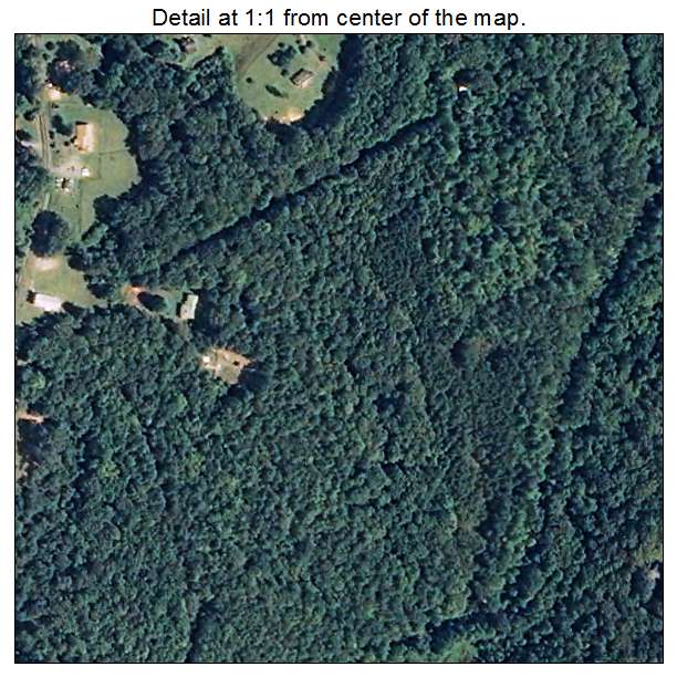 Scottsville, Virginia aerial imagery detail