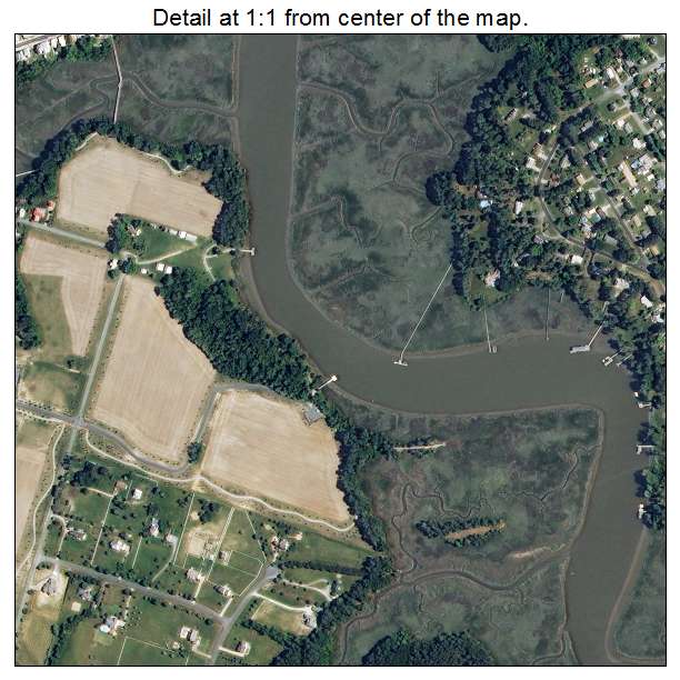 Smithfield, Virginia aerial imagery detail