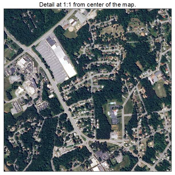 South Boston, Virginia aerial imagery detail