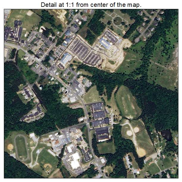 Spotsylvania Courthouse, Virginia aerial imagery detail