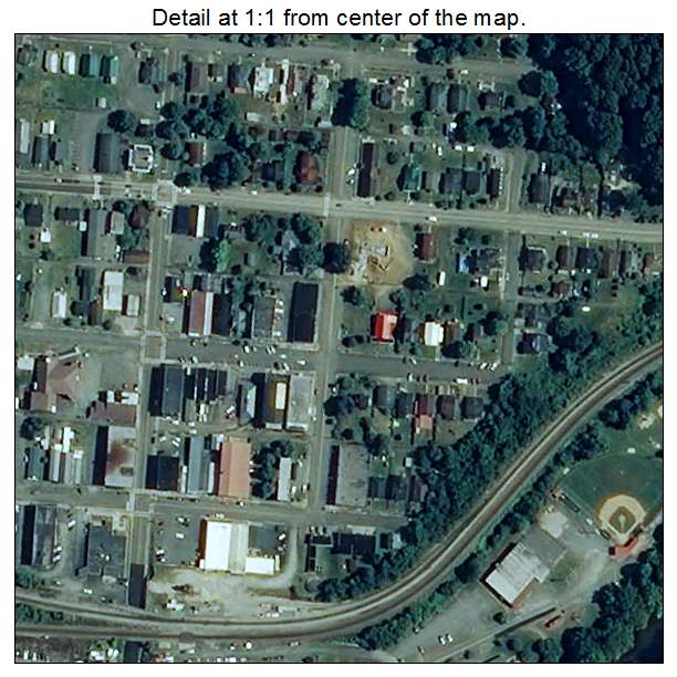 St Paul, Virginia aerial imagery detail