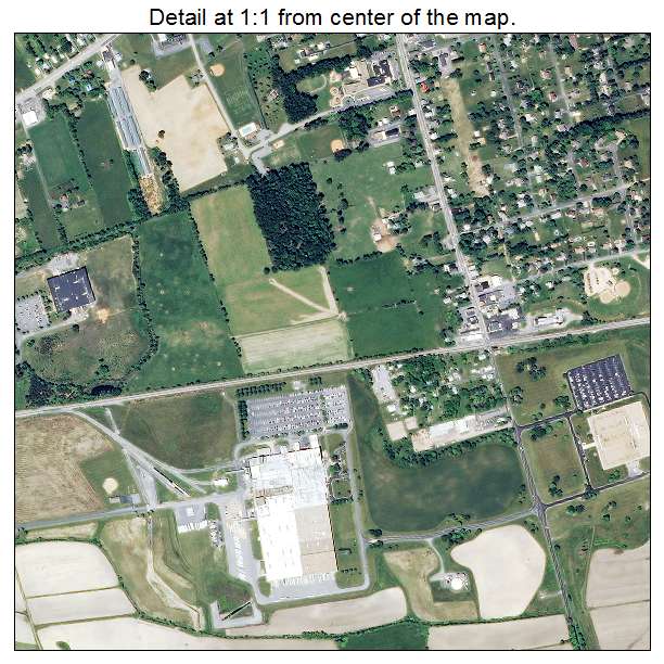 Stuarts Draft, Virginia aerial imagery detail