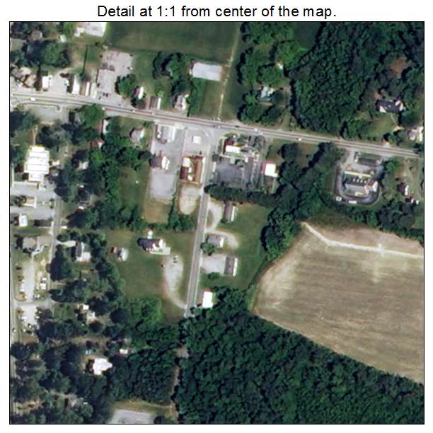 Surry, Virginia aerial imagery detail