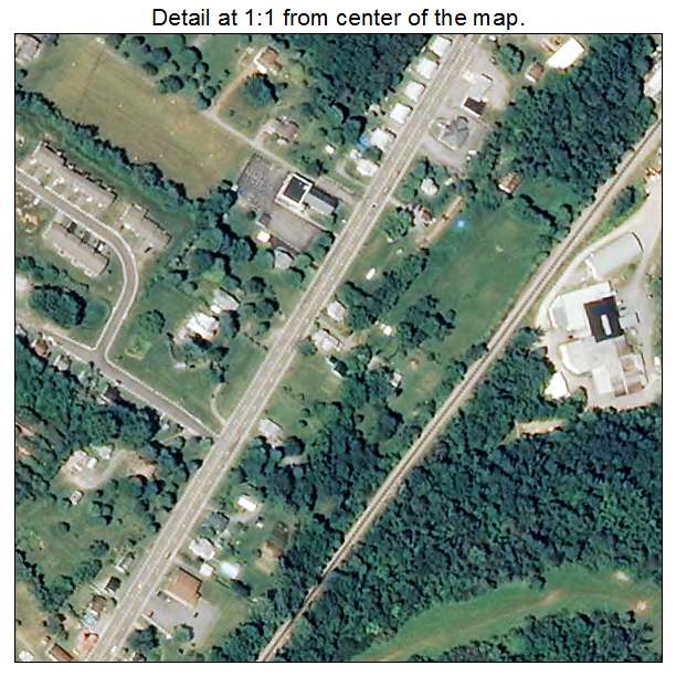 Troutville, Virginia aerial imagery detail