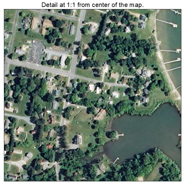 Urbanna, Virginia aerial imagery detail