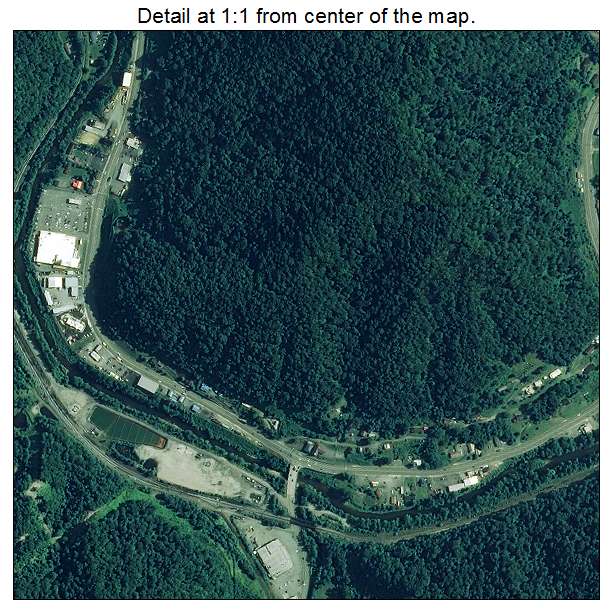 Vansant, Virginia aerial imagery detail