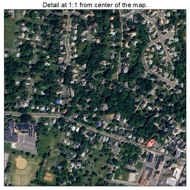 Warrenton, Virginia aerial imagery detail